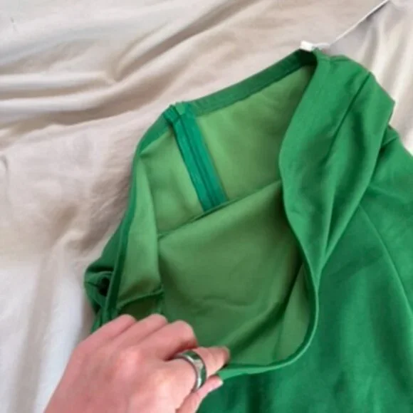 Green Strapless Dress - Picture 4 of 9